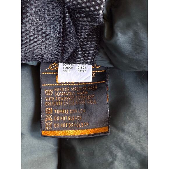 VTG 80s/90s Eddie Bauer Goose Down Ridgeline Gore-Tex Winter Hooded Jacket Large - Picture 7 of 10